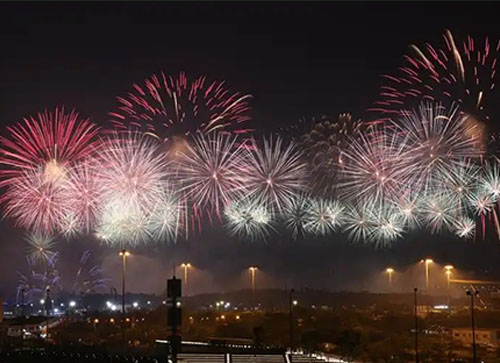 龙南县焰火晚会